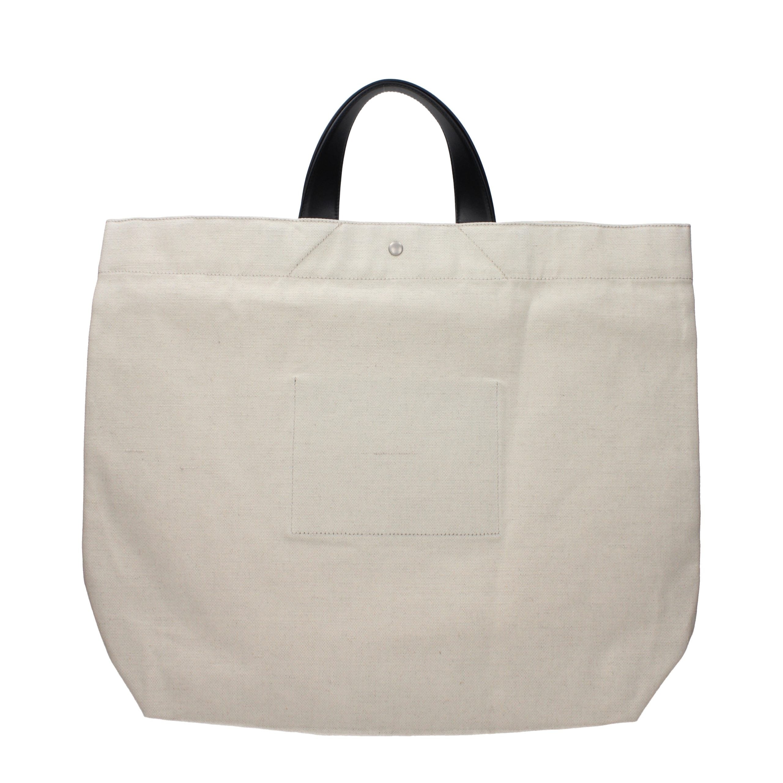 Beige Fabric Handbag Bag