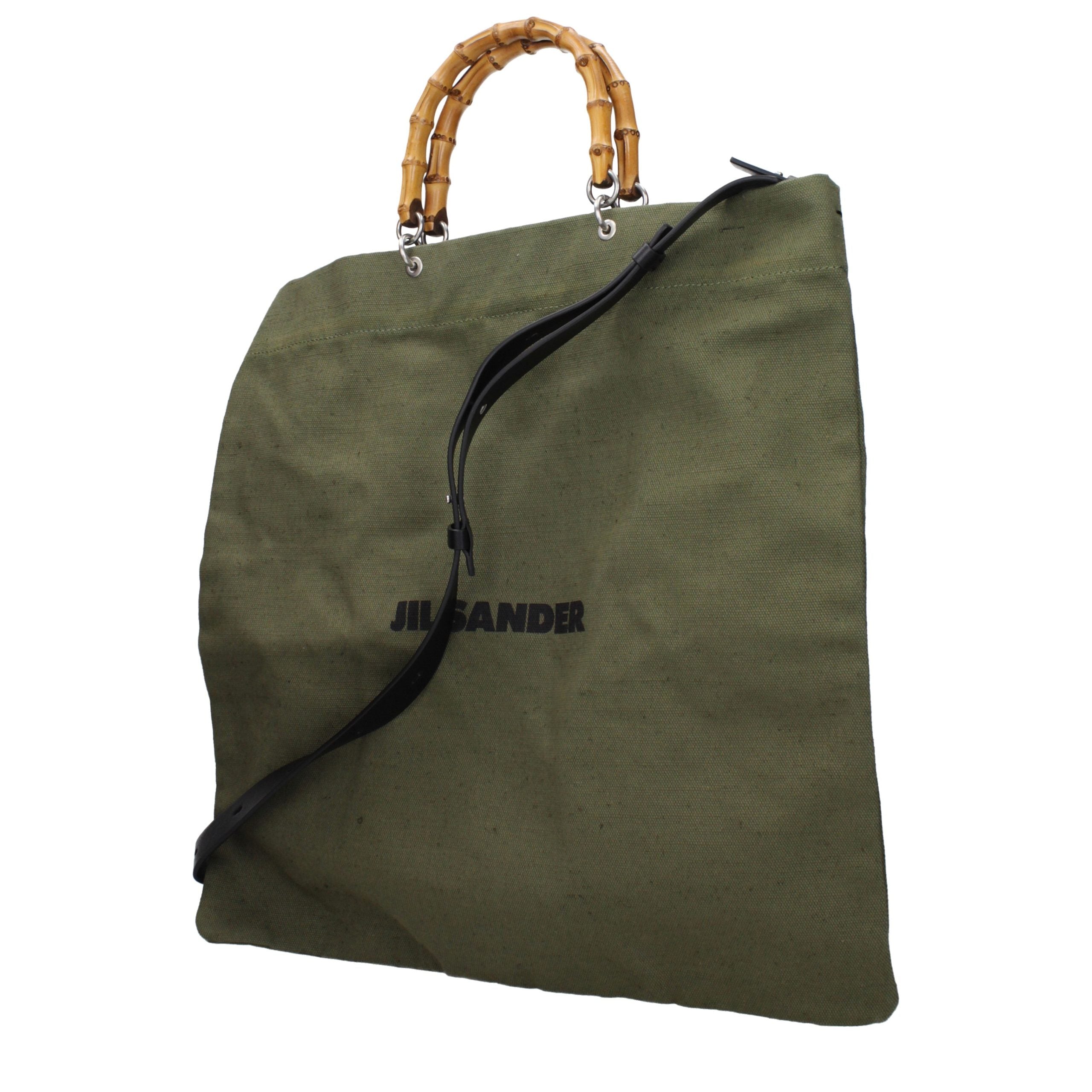 Green Fabric Handbag Bag