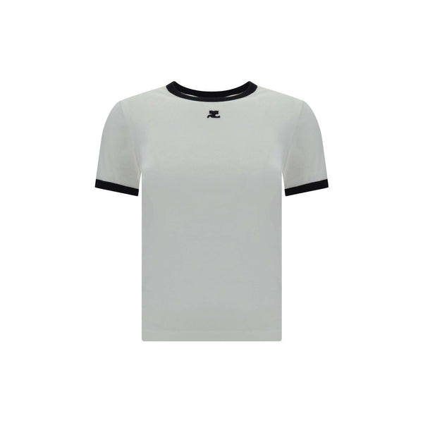 CourrèGes 100% Cotton t-shirt in white