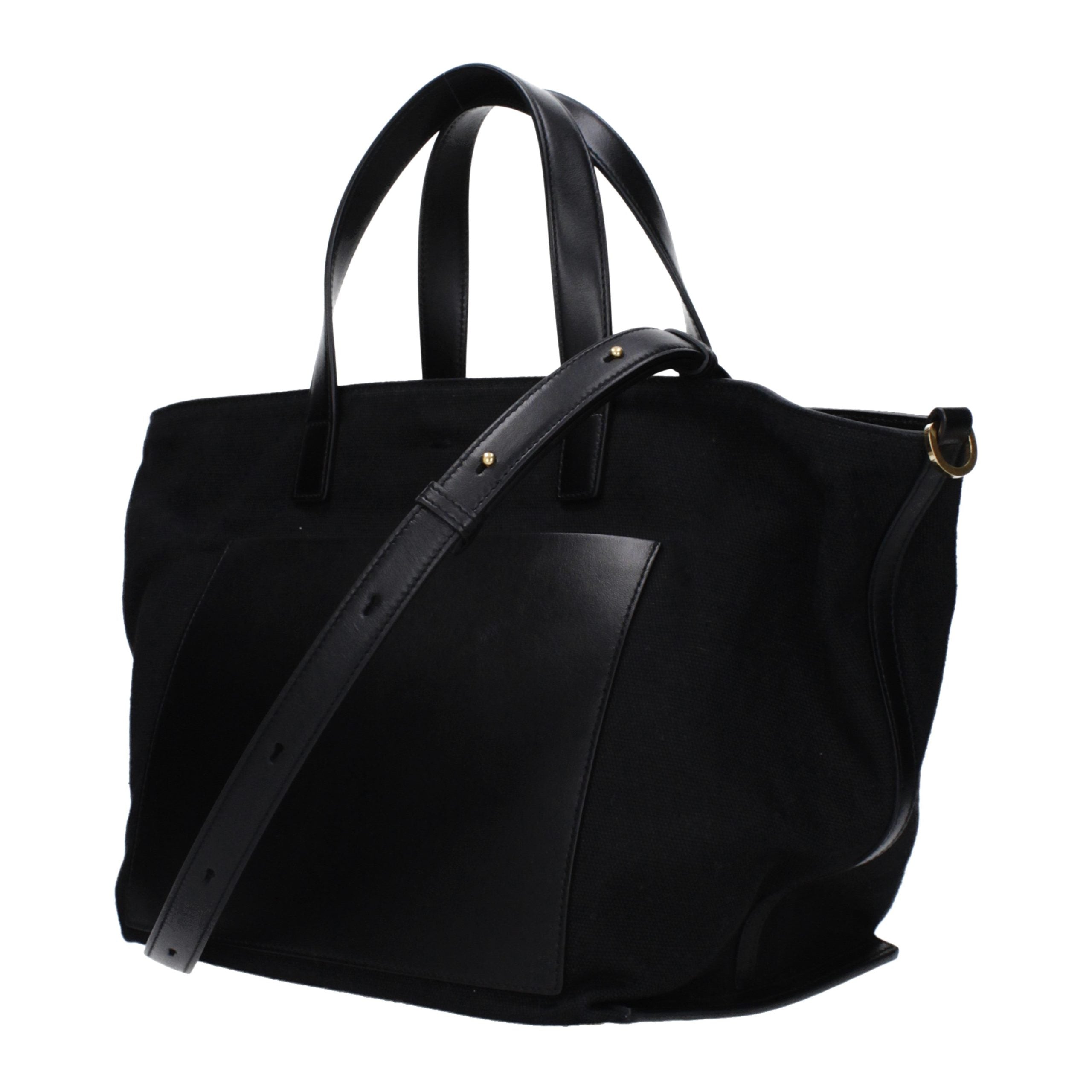 Black Fabric Handbag Bag