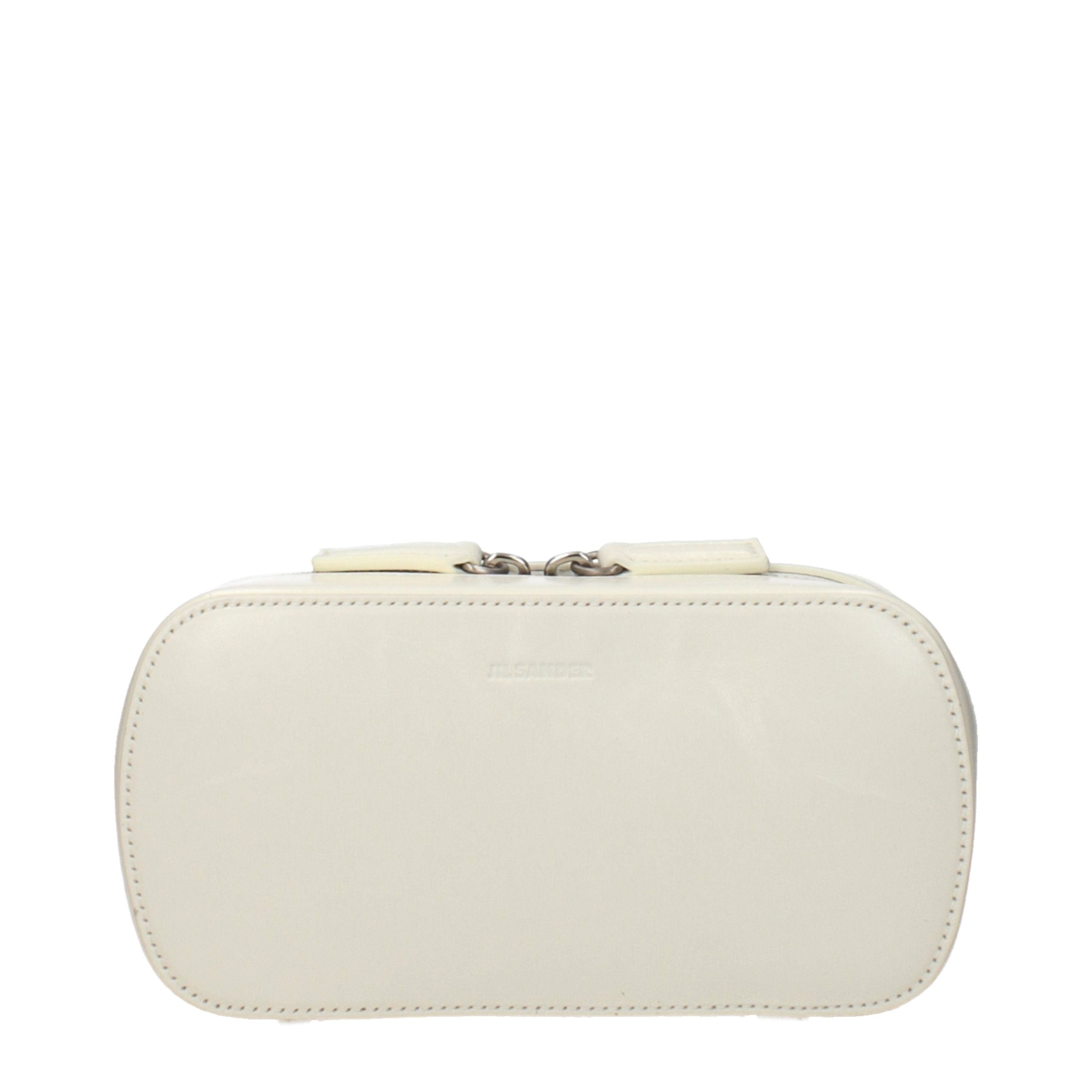 Beige Leather Crossbody Bag
