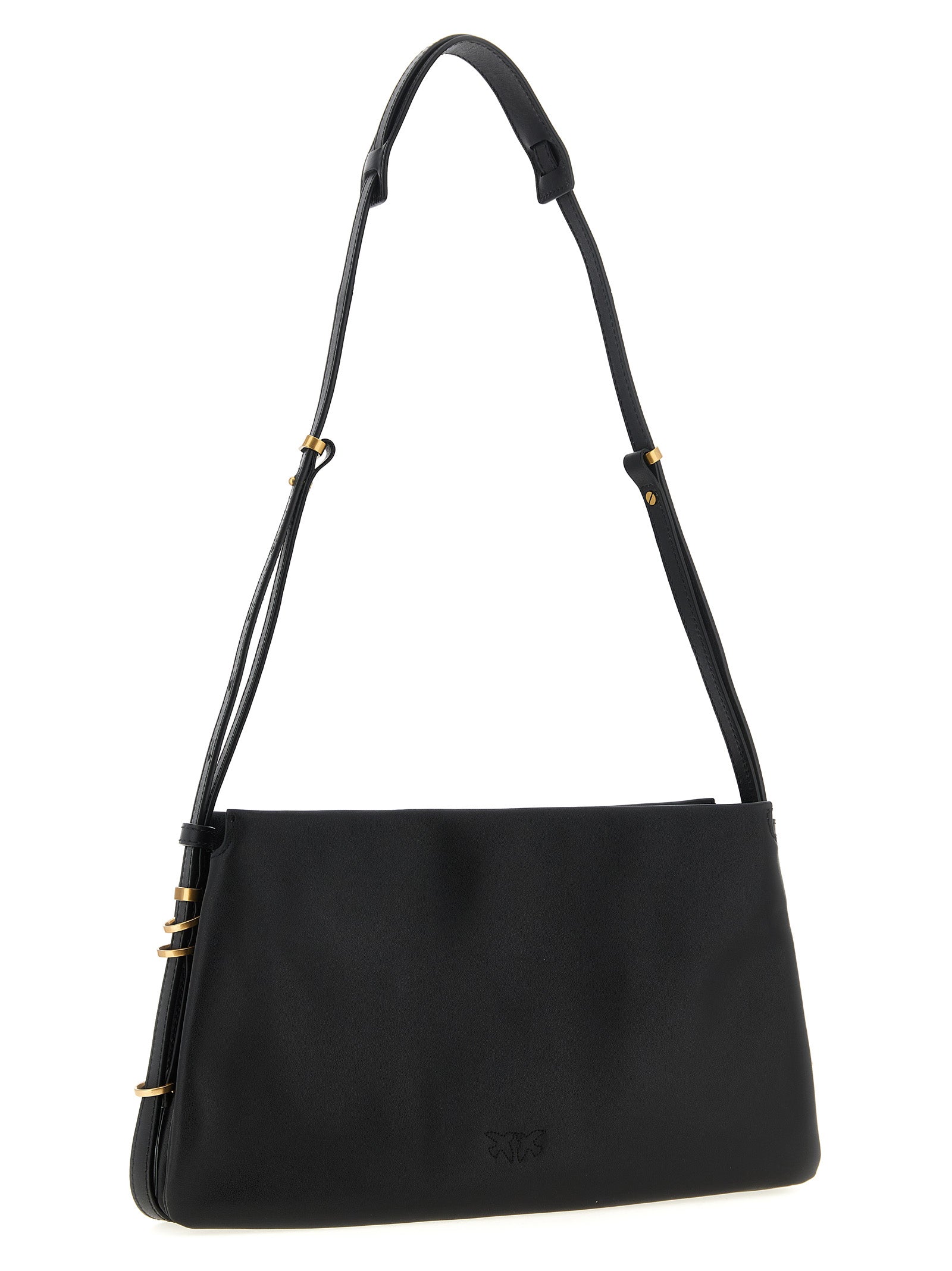 Triplet crossbody bag Black Calfskin Leather (bos Taurus)