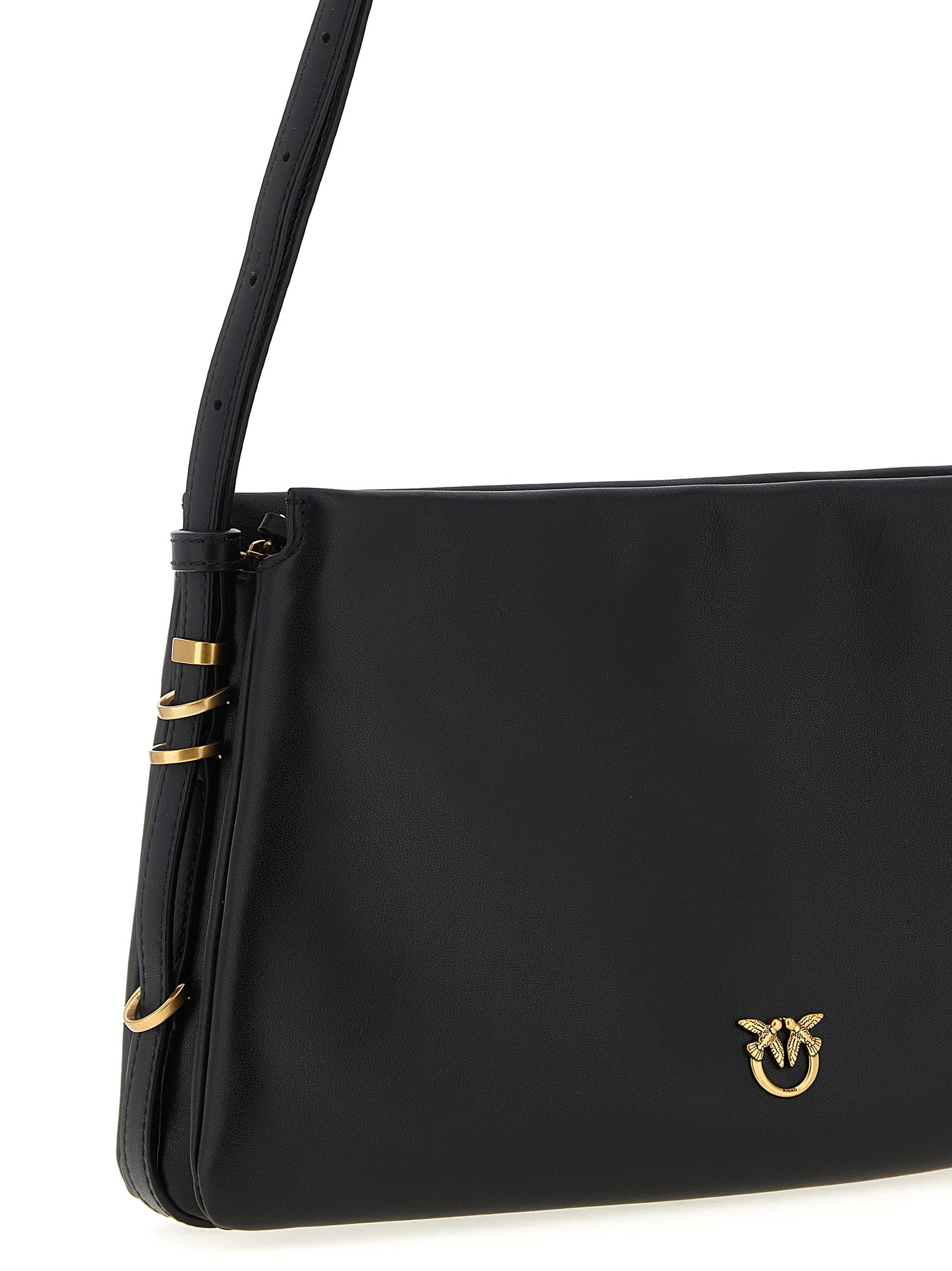 Triplet crossbody bag Black Calfskin Leather (bos Taurus)