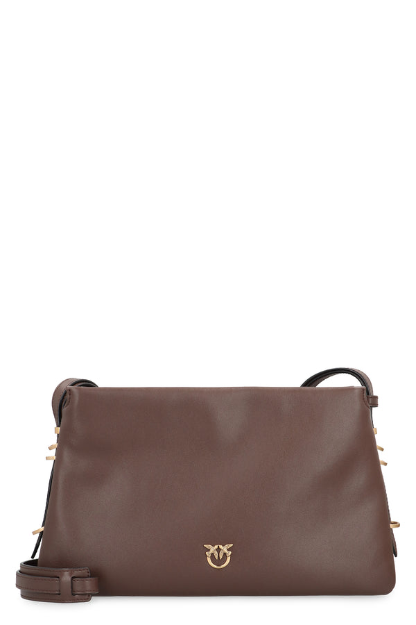 Crossbody Bag One, Two, Three Brown Leather Calf Shoulder