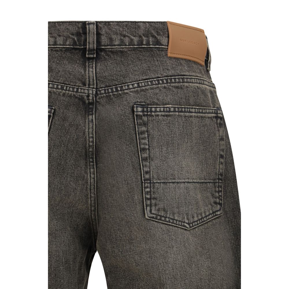 Our Legacy 94% Cotton 6% Polyester jeans in black — view 3