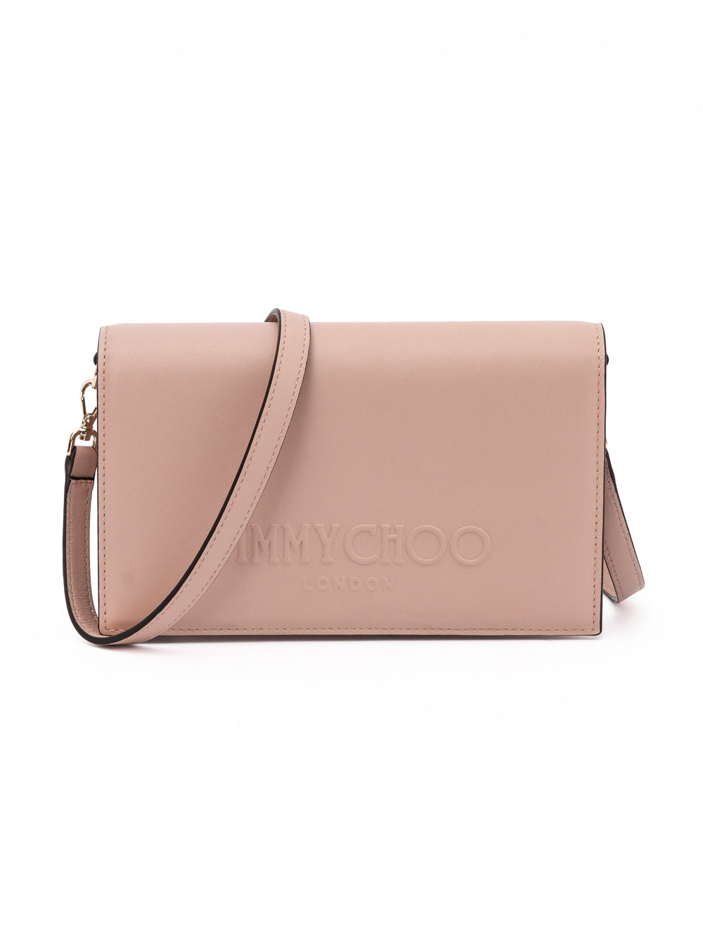 Podwer Pink Avenue Leather Shoulder Strap Bag Powder