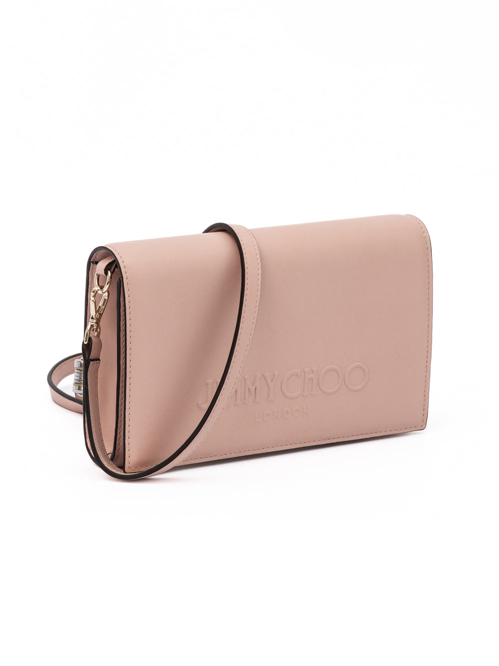 Podwer Pink Avenue Leather Shoulder Strap Bag Powder