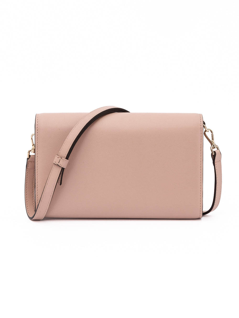 Podwer Pink Avenue Leather Shoulder Strap Bag Powder