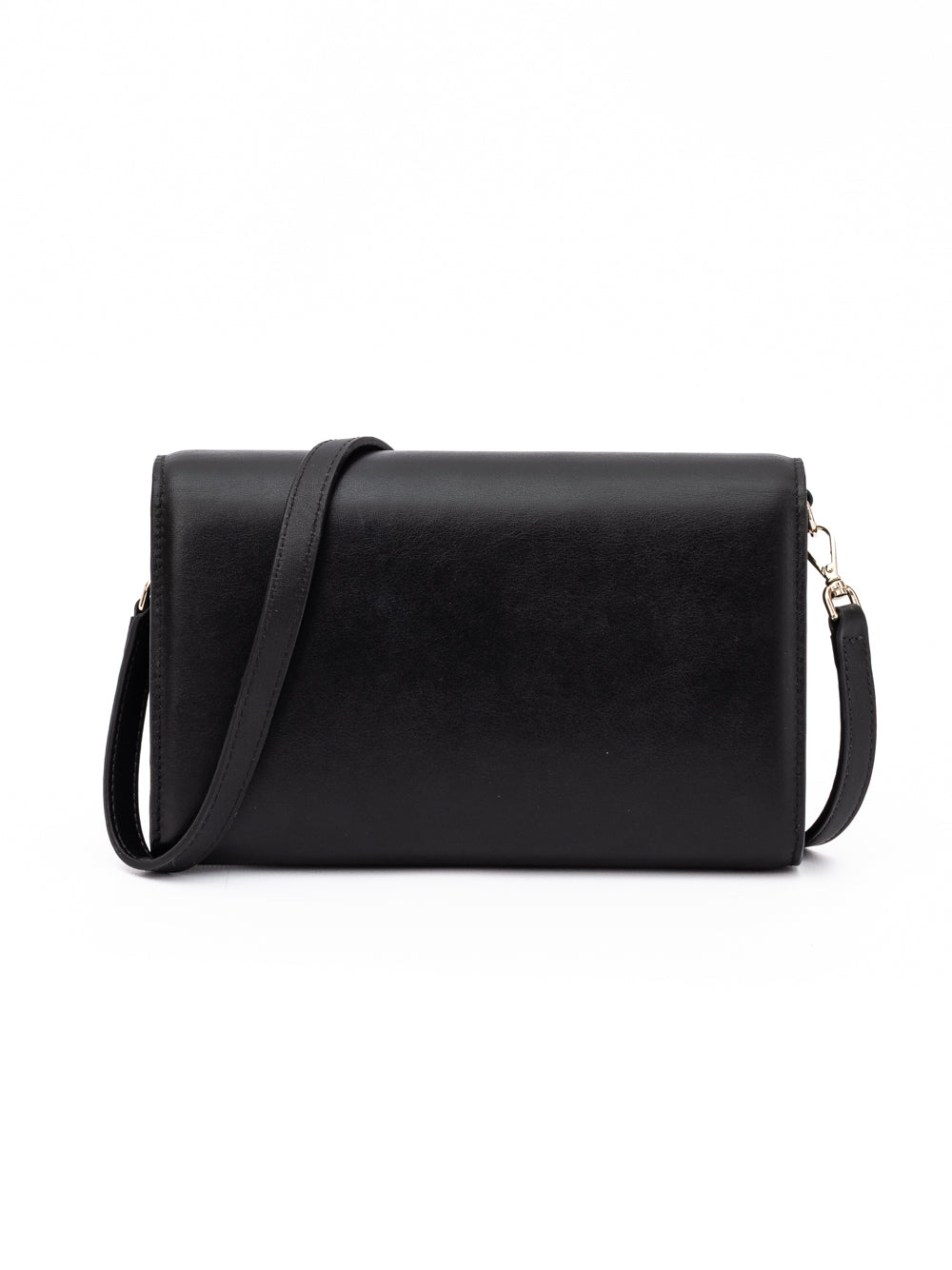 Black Avenue Leather Shoulder Strap Bag Powder Pink