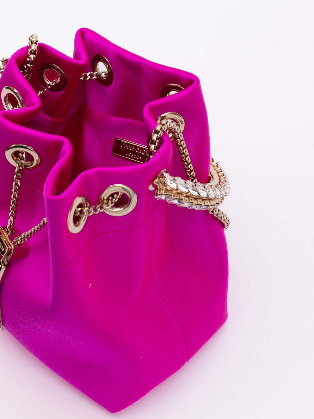 Fuchsia Bon Satin Bucket Accessory