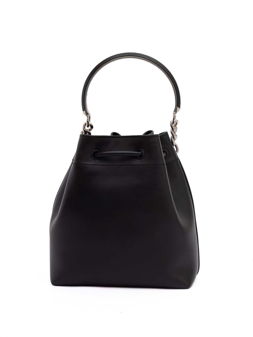 Black Bon Leather Bucket Bag