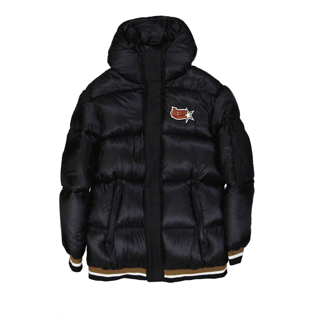 Herno 100% Polyamide; Padding: 90/10 goose down and feathers down jacket in black