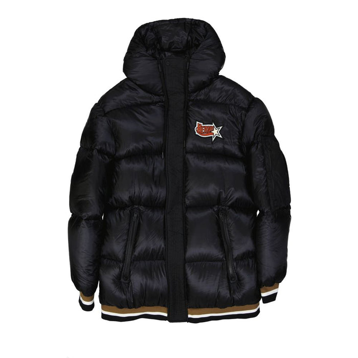 Herno 100% Polyamide; Padding: 90/10 goose down and feathers down jacket in black