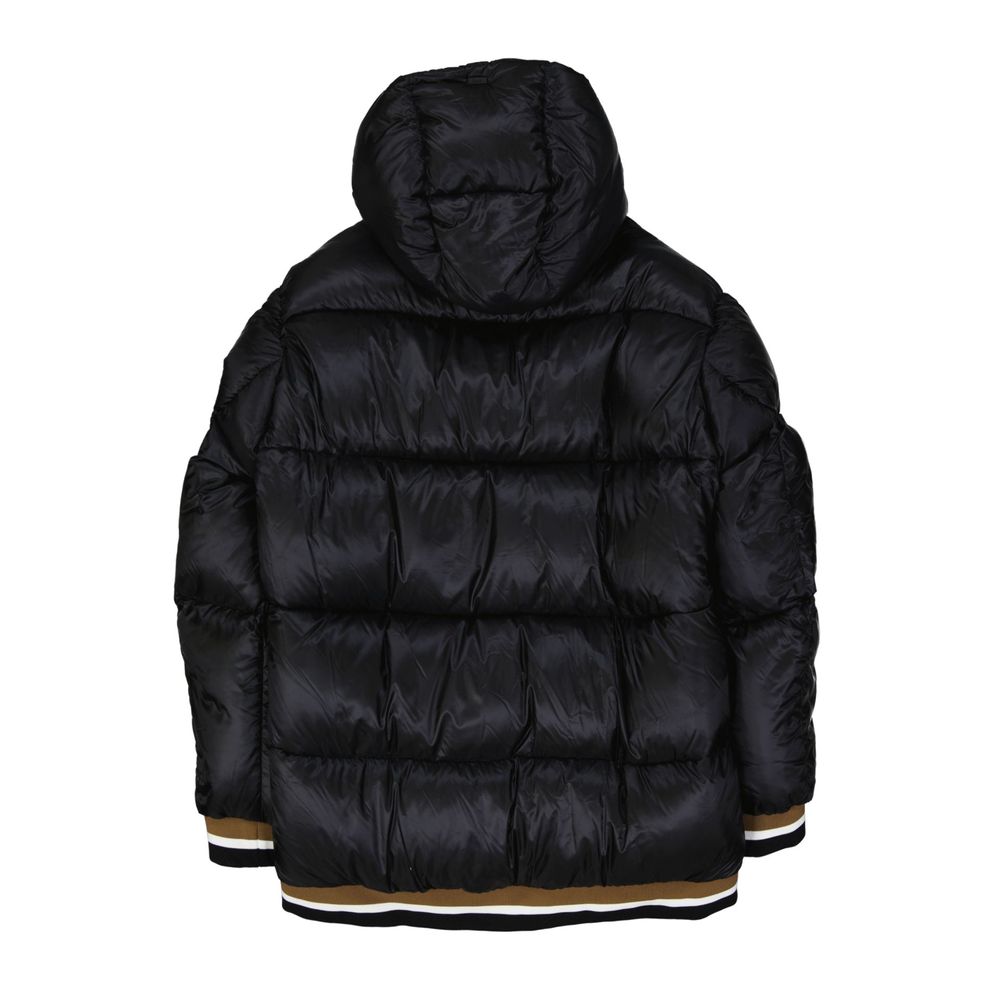 Herno 100% Polyamide; Padding: 90/10 goose down and feathers down jacket in black — view 3