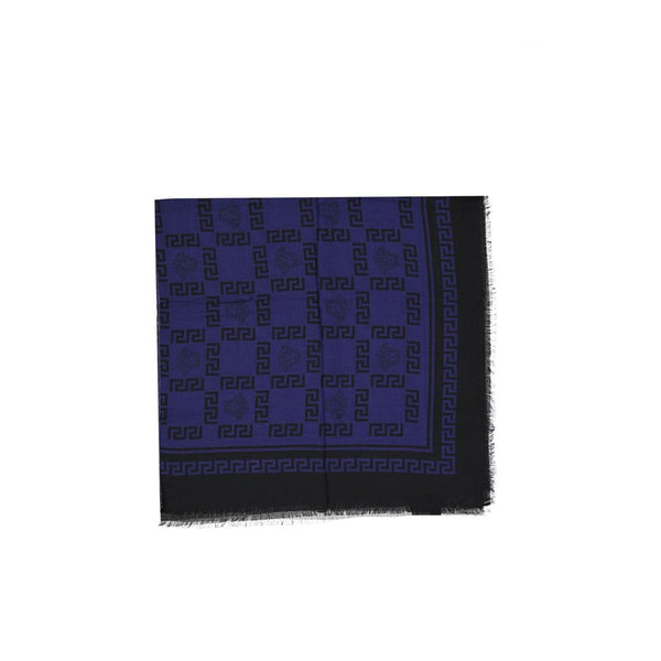 Versace 85% Modal scarf in blue