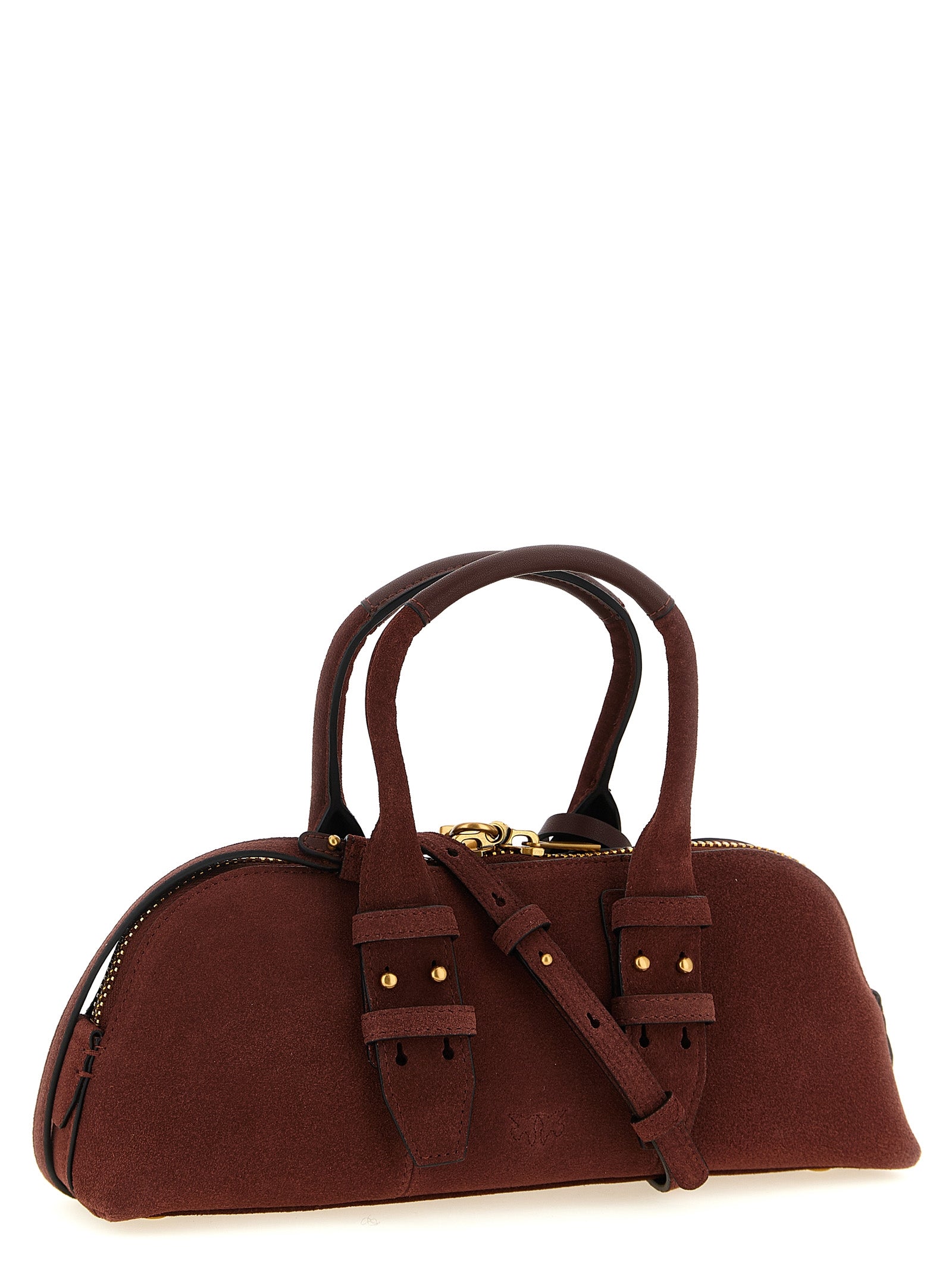 Bowling Baguette shoulder bag Bordeaux Cow Leather (bos Taurus)
