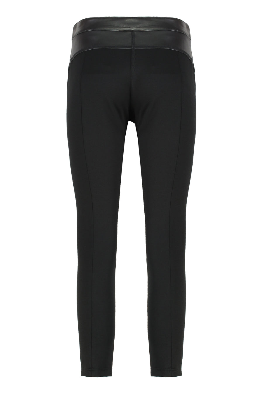 Leather And Stretch Fabric Pants Black Sheep Skinny Trousers