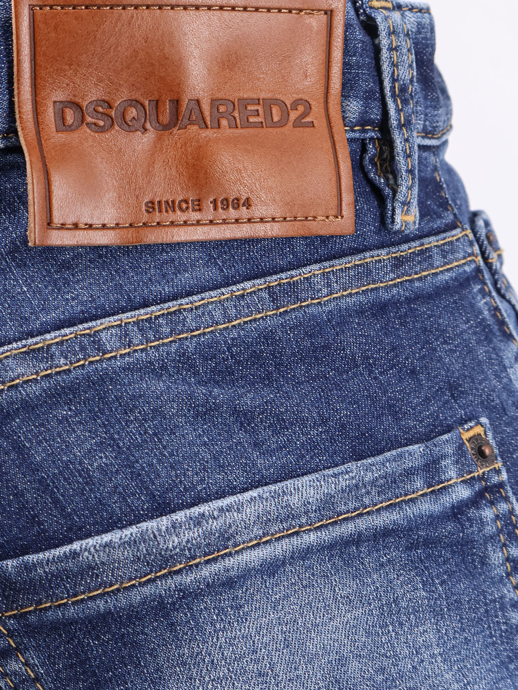Dsquared2 Jeans Blue Cotone Poliestere Elastan