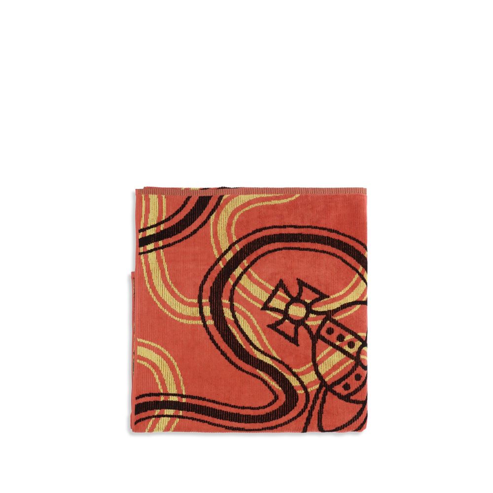 Vivienne Westwood 100% Cotton scarf in red