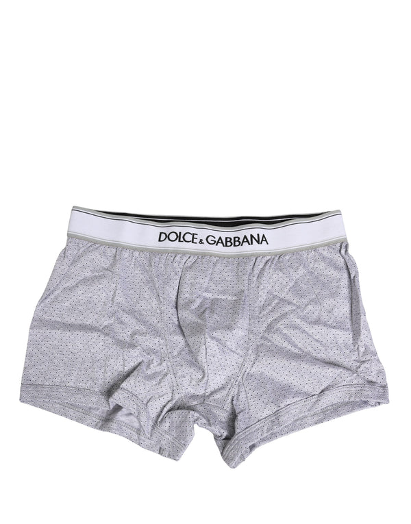 Dolce & Gabbana 100% Cotton boxer briefs in gray
