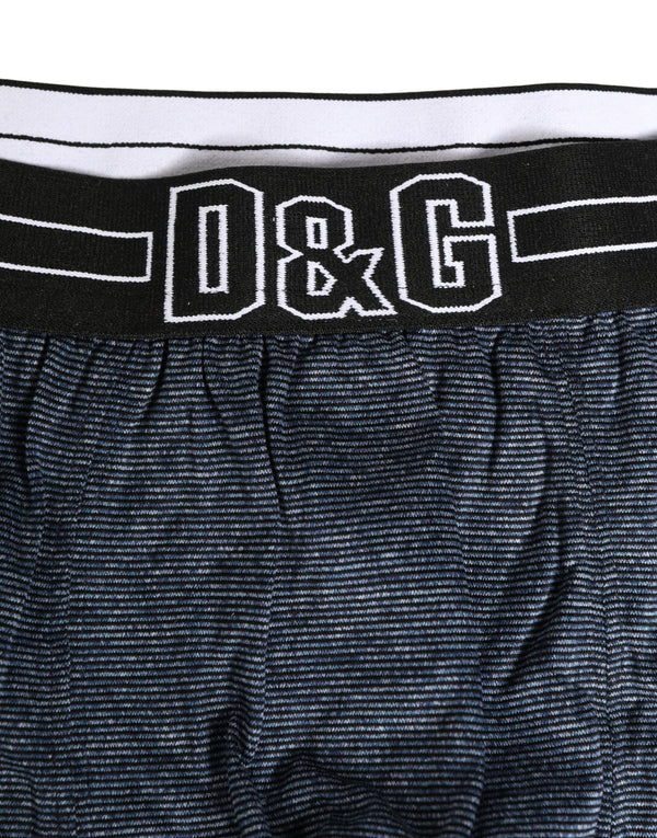 Dark Blue Logo Cotton Regular Boxer Underwear Clothing