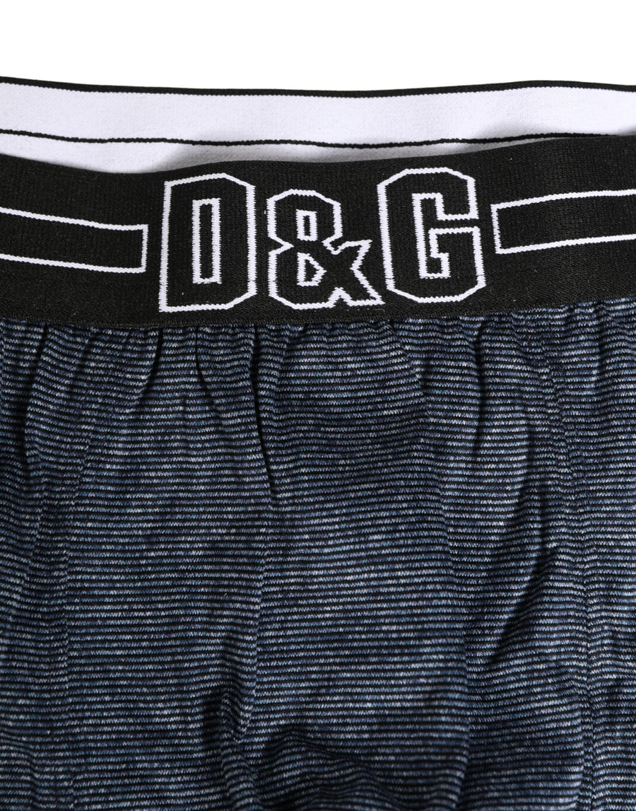 Dark Blue Logo Cotton Regular Boxer Underwear Clothing