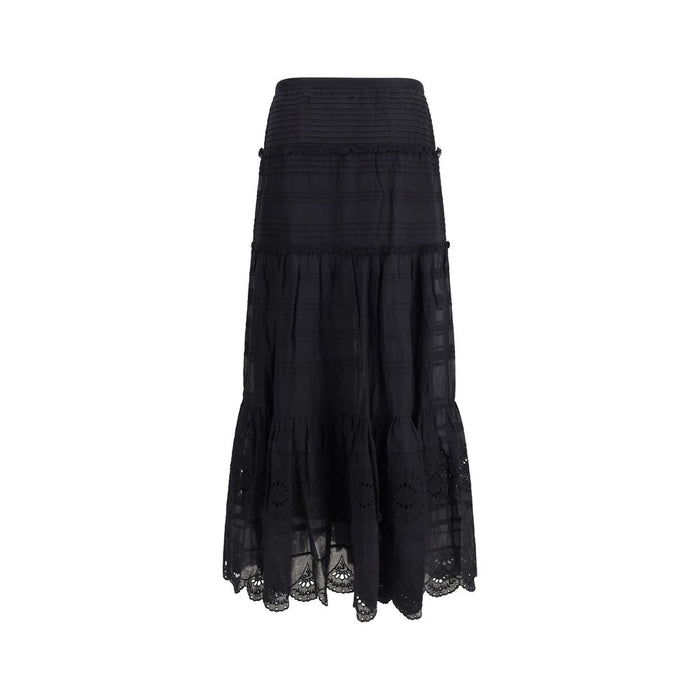 Marant Etoile 34% Viscose skirt in black — view 2