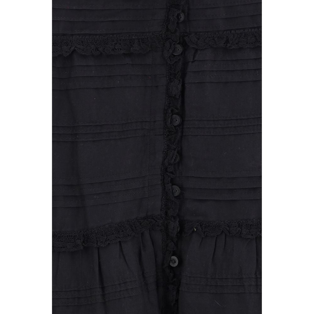 Marant Etoile 34% Viscose skirt in black — view 3