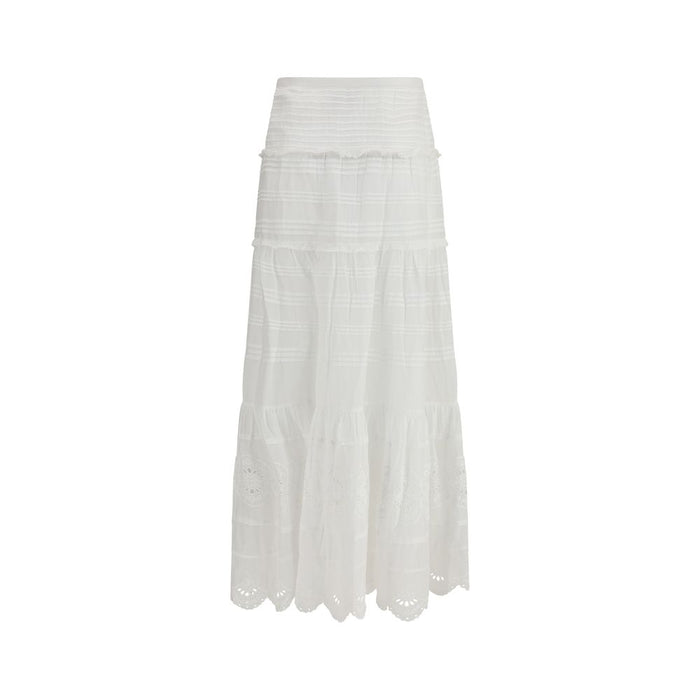Marant Etoile 34% Viscose skirt in white — view 2