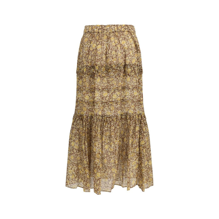 Marant Etoile 100% Cotton skirt in purple — view 2