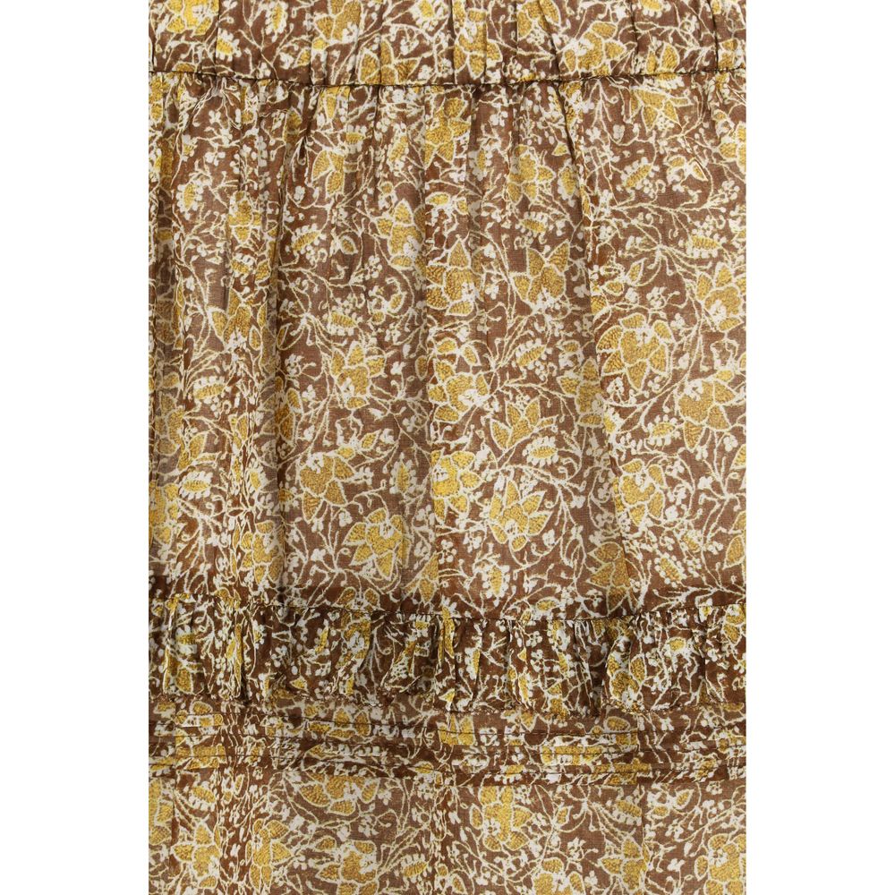 Marant Etoile 100% Cotton skirt in purple — view 3