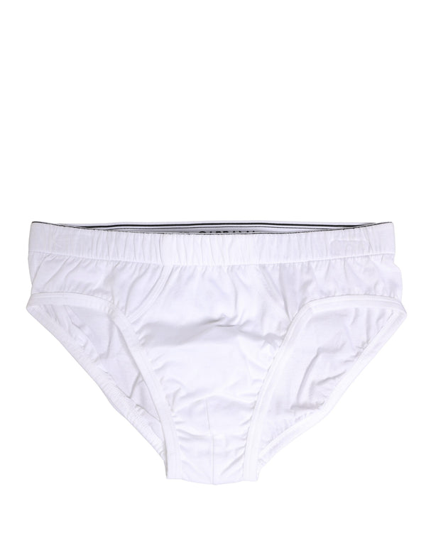 Dolce & Gabbana 100% Cotton midi brief in white