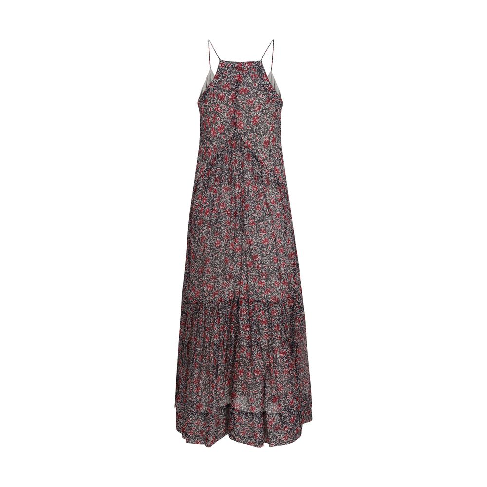 Marant Etoile 100% Cotton dress in purple — view 2