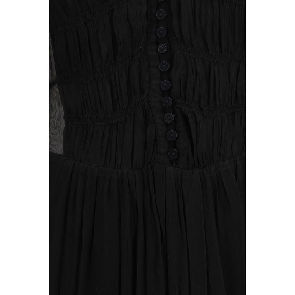 Marant Etoile 100% Viscose dress in black — view 3