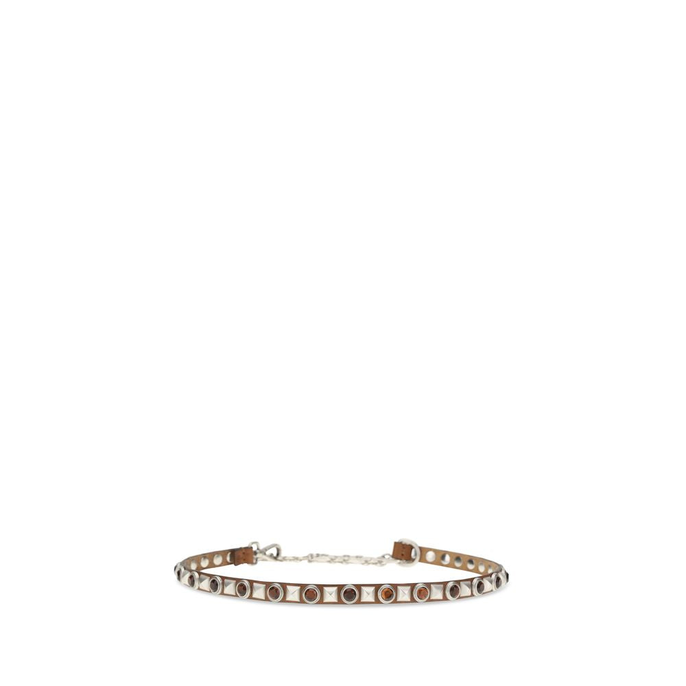 Etro 100% Calf Leather Bos Taurus belt in brown — view 2