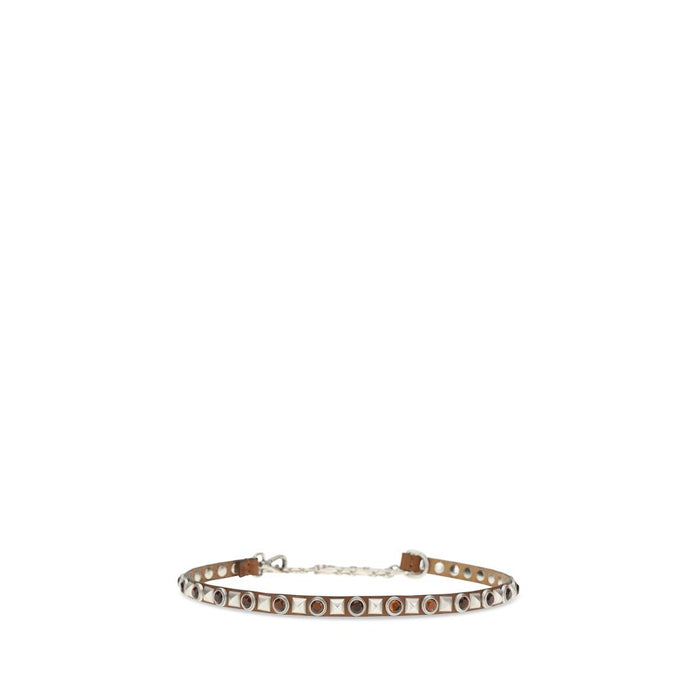 Etro 100% Calf Leather Bos Taurus belt in brown — view 2