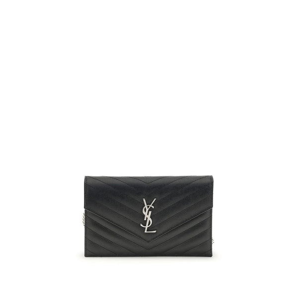 Saint Laurent 100% Calf Leather Bos Taurus shoulder bag in black
