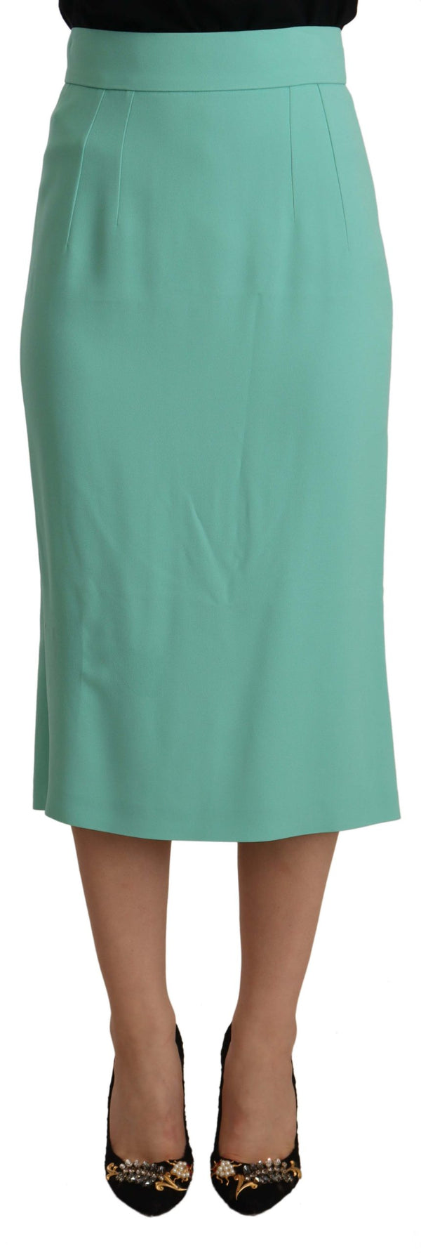 Dolce & Gabbana 46% Acetate skirt in green