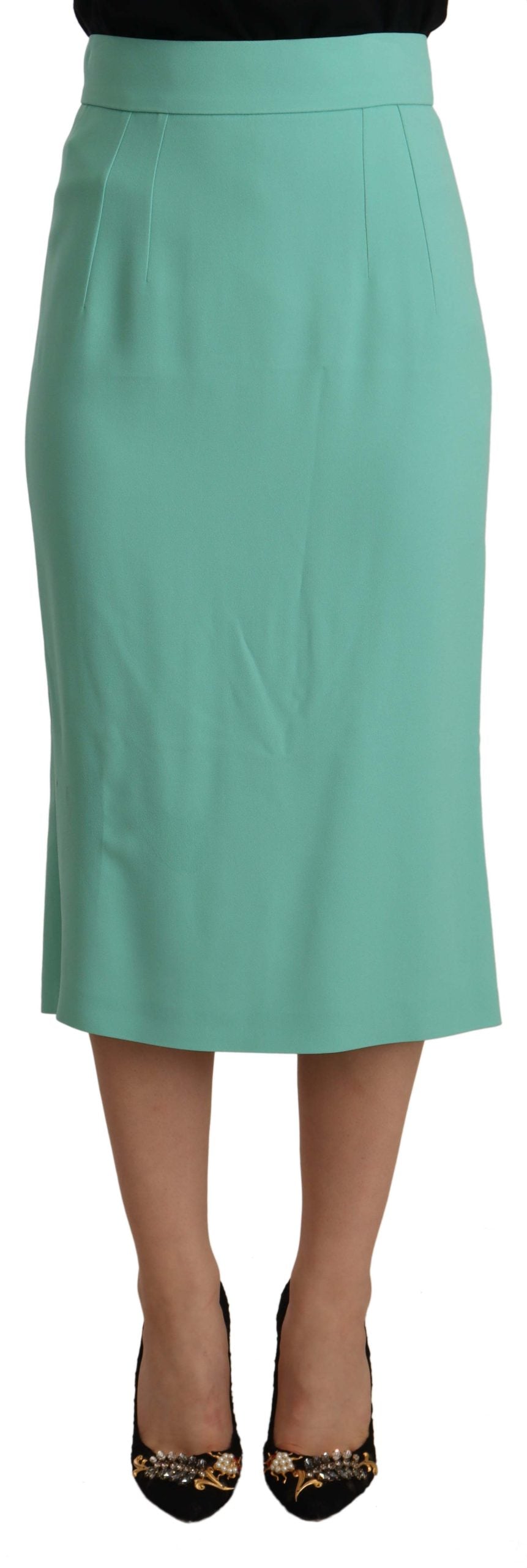 Dolce & Gabbana 46% Acetate skirt in green