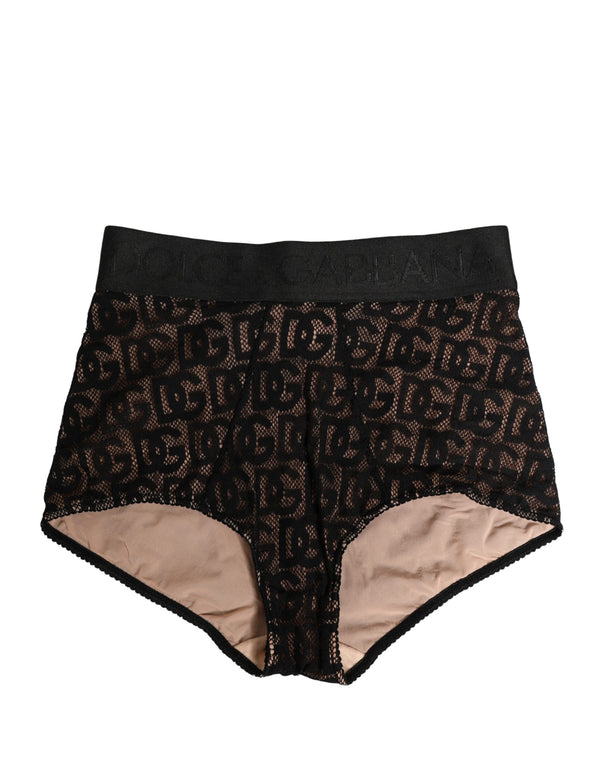 Dolce & Gabbana 56% Cotton 6% Elastane 38% Nylon; Lining: 80% Nylon 20% Elastane girdle in black