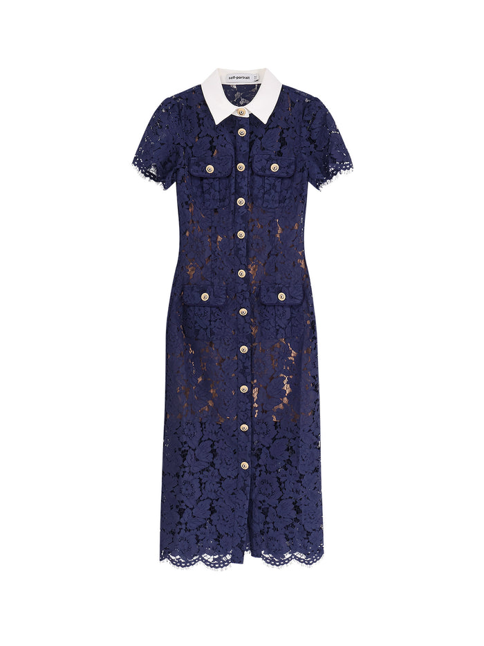 Self Portrait Dresses Blue Poliestere