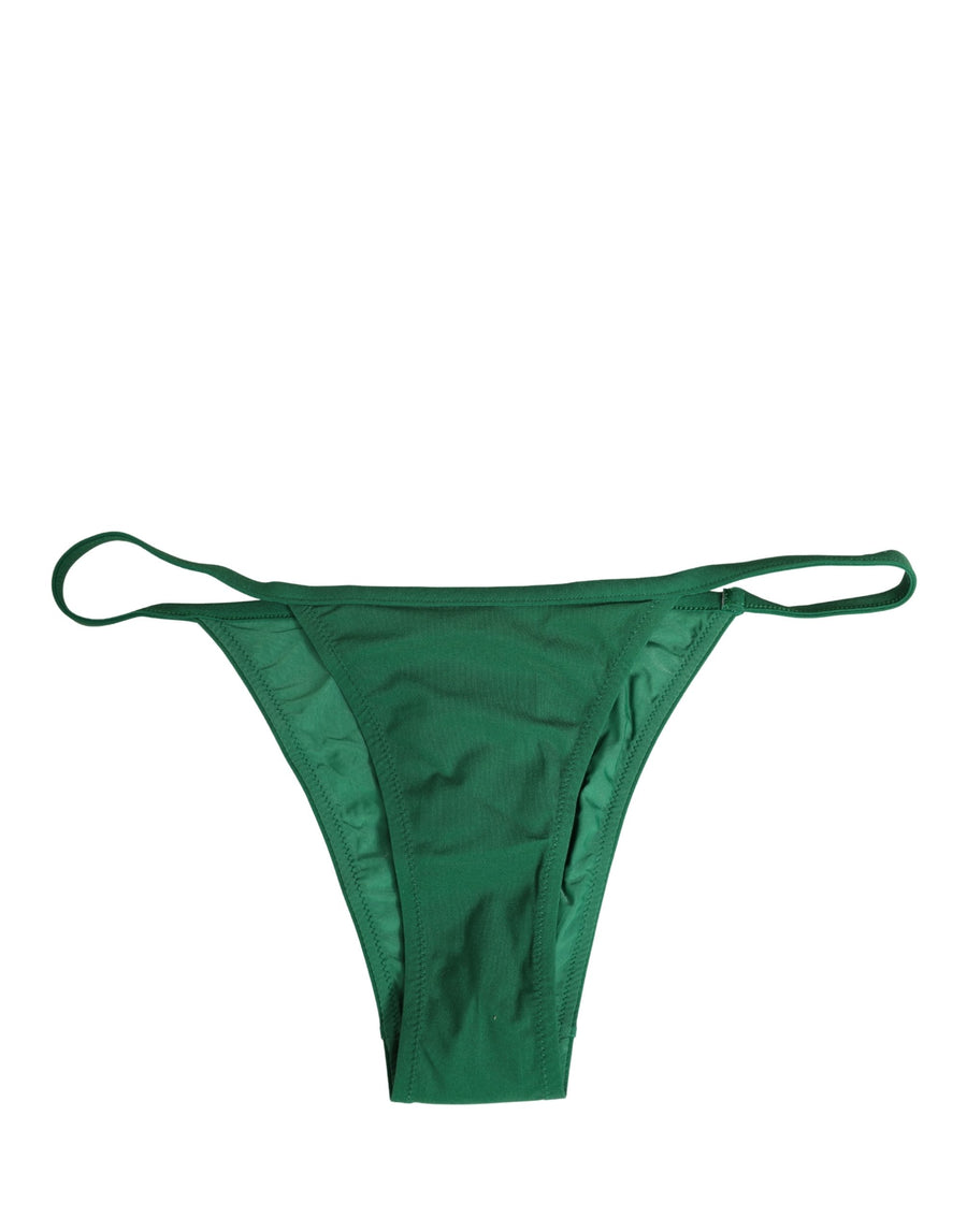 Dolce & Gabbana 75% Nylon bikini bottom in green