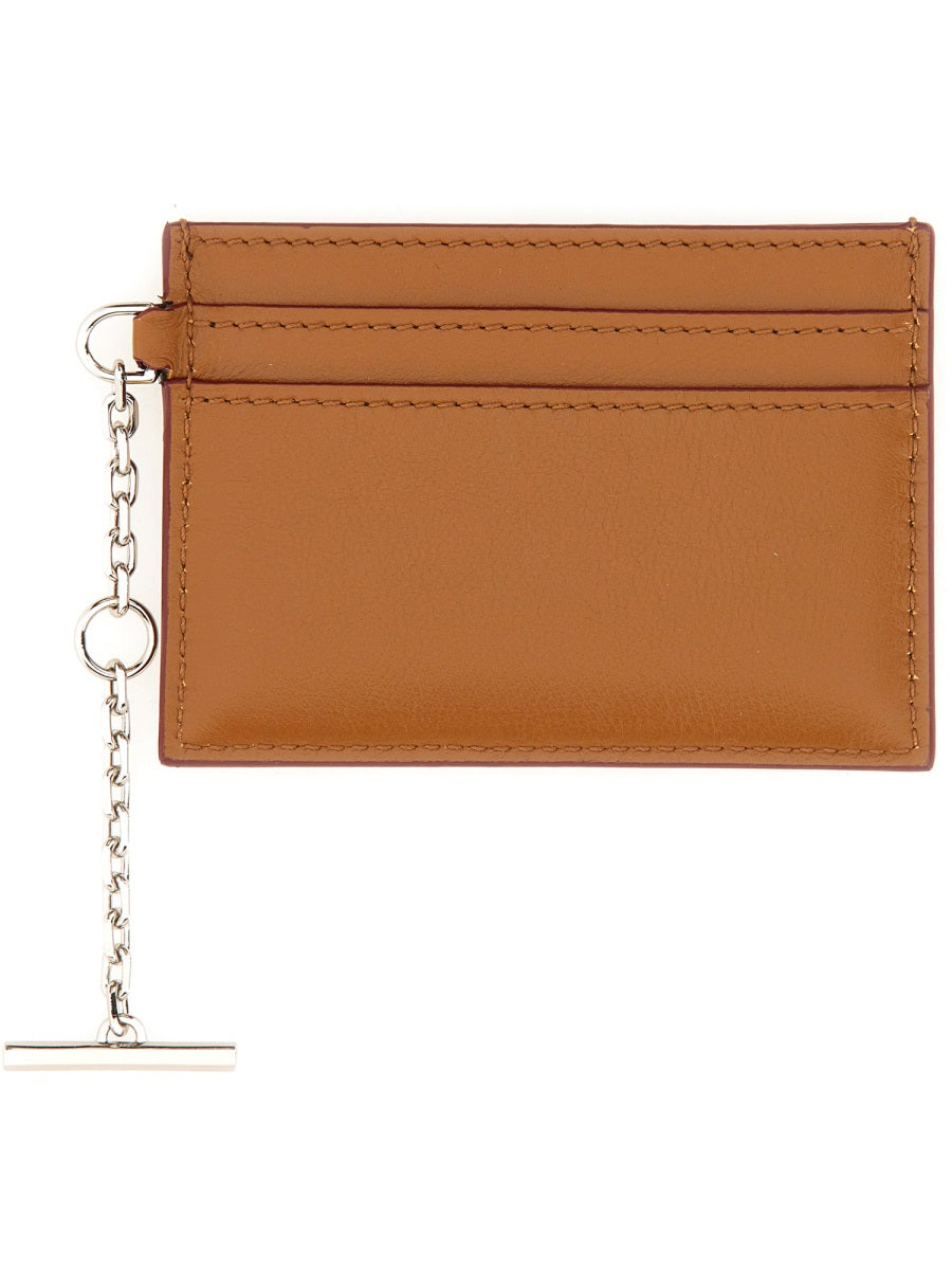 Sling Card Holder Buff Main: Leather Wallets & Purses