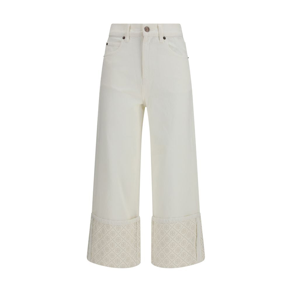 Tory Burch 100% Cotton jeans in white