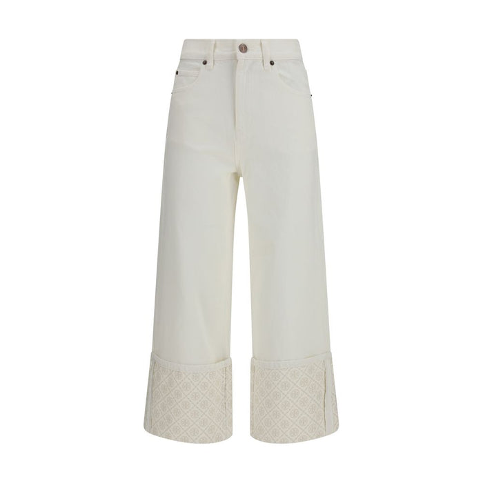 Tory Burch 100% Cotton jeans in white