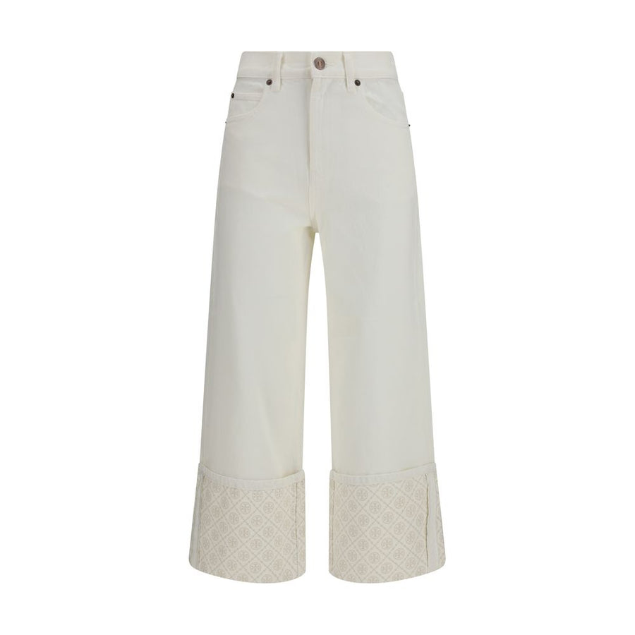 Tory Burch 100% Cotton jeans in white