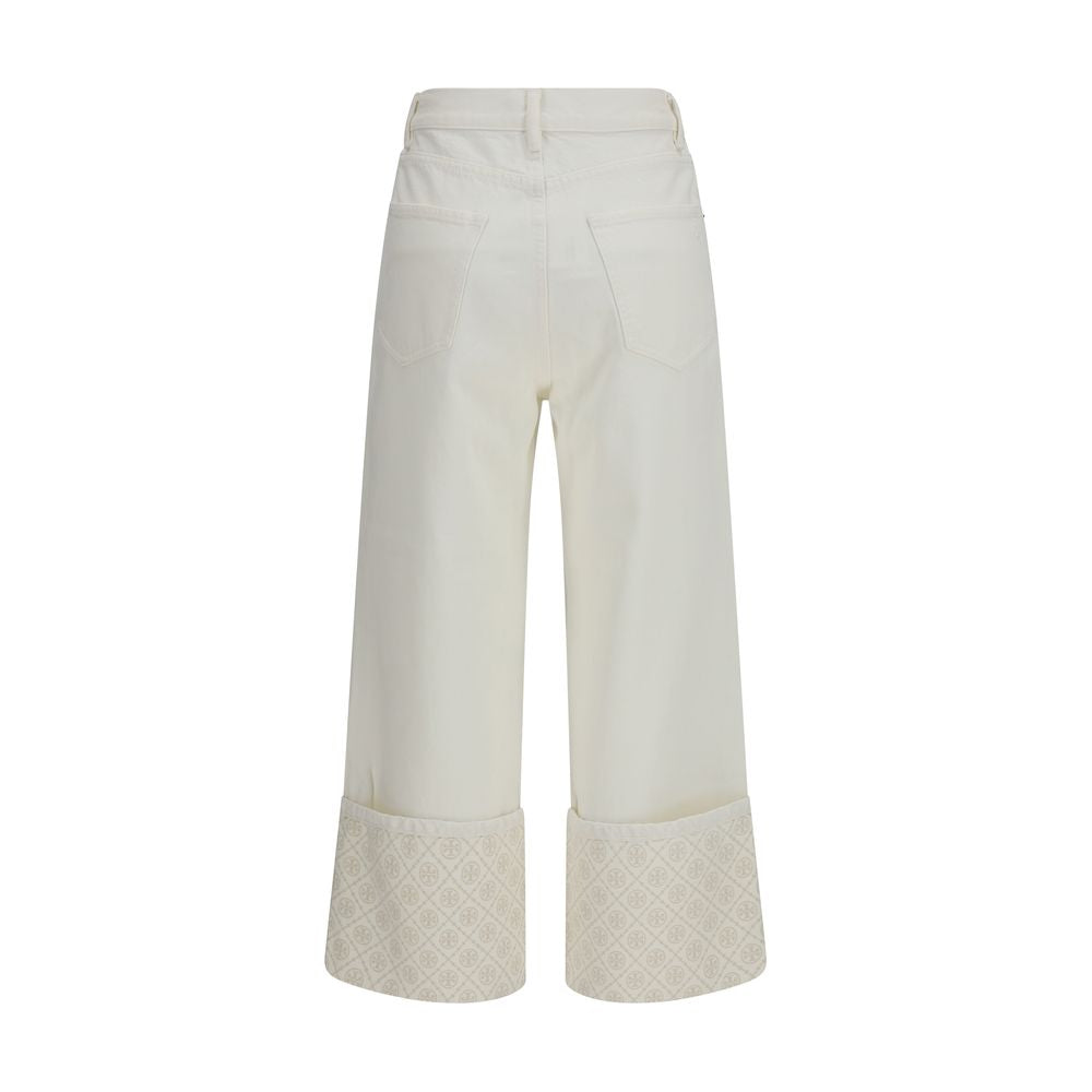 Tory Burch 100% Cotton jeans in white — view 2