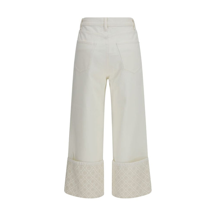 Tory Burch 100% Cotton jeans in white — view 2
