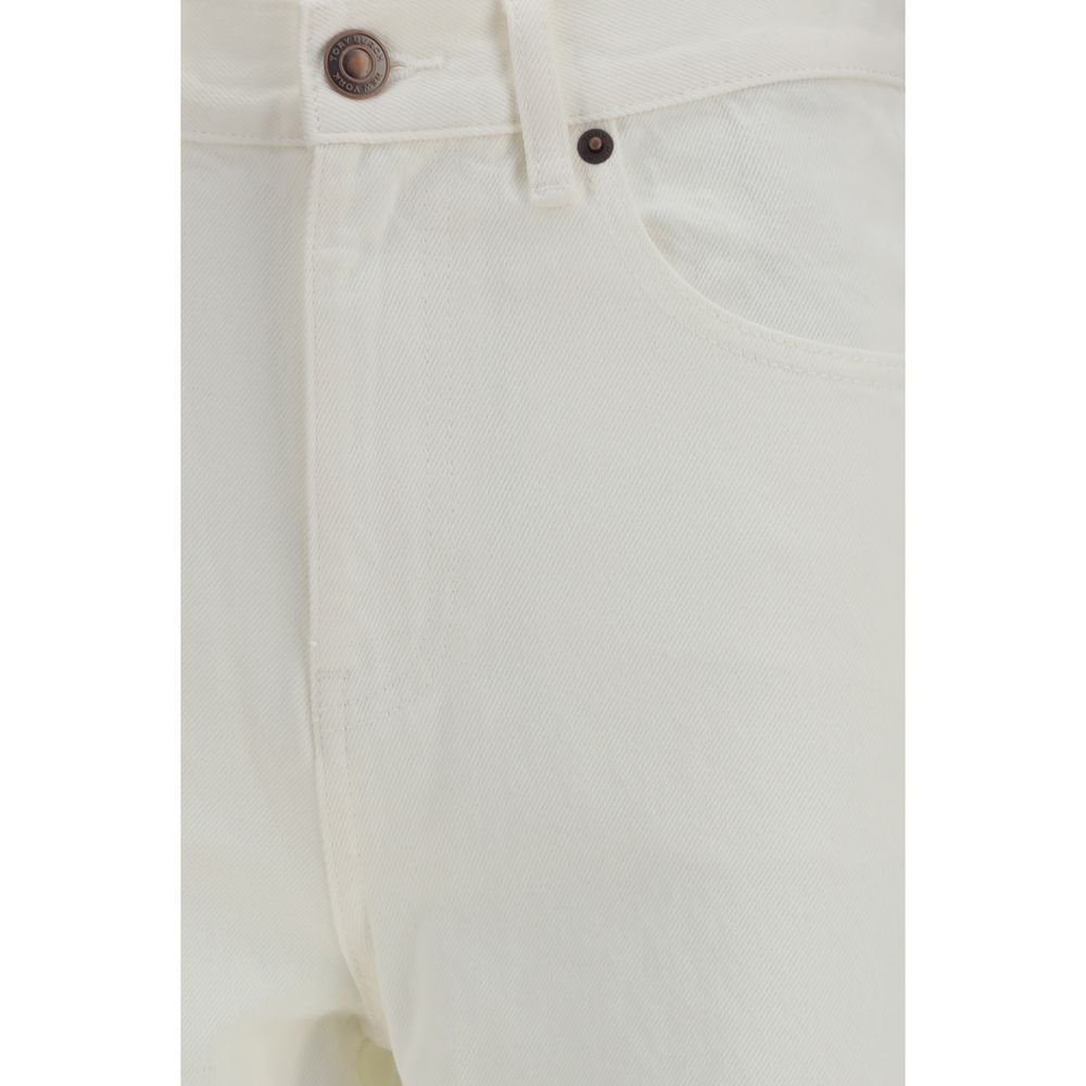 Tory Burch 100% Cotton jeans in white — view 3