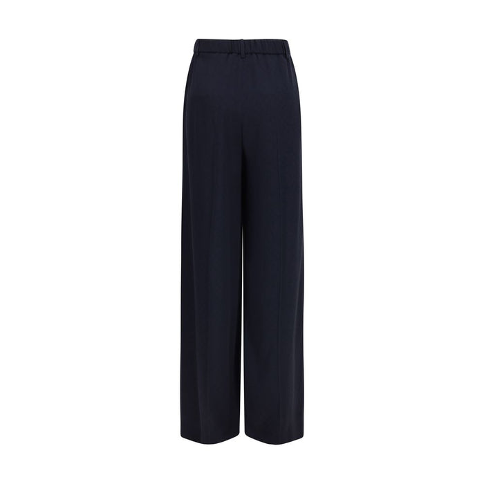 Gucci 68% Viscose 32% Silk trousers in blue — view 2